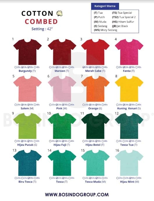 Katalog Warna Kaos Cotton Combed (2)