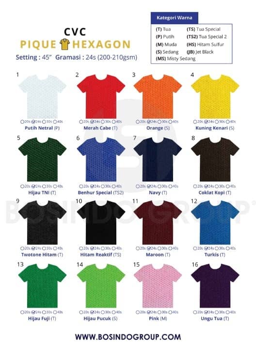 Katalog Warna Kaos Polo Lacoste Pique (4)